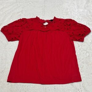 Ann Taylor | size medium | red blouse